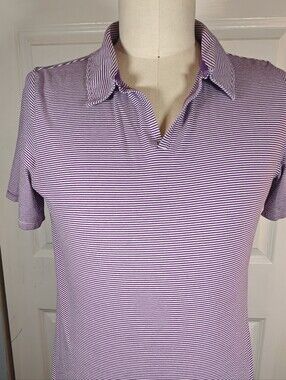 Foray Golf Grant Thornton Invitational Purple Striped Golf Polo Women 2X